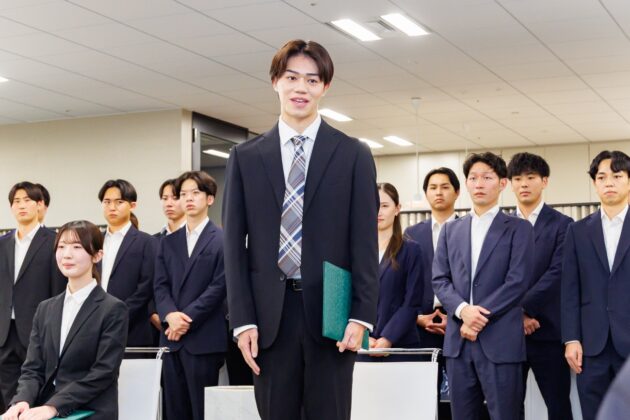 内定者による抱負の発表