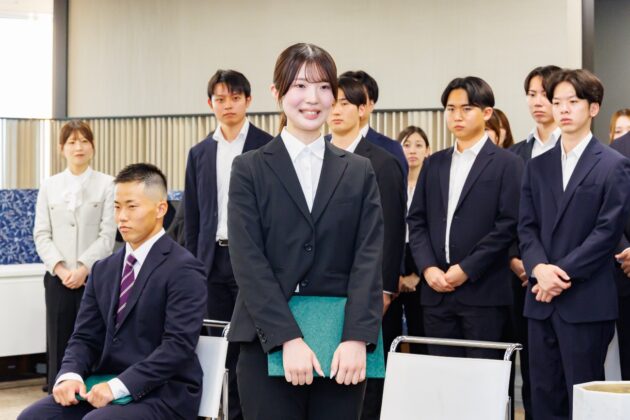 内定者による抱負の発表